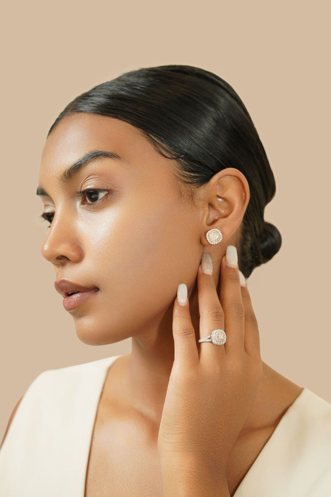 Rosado Sapphire Diamond Earrings
