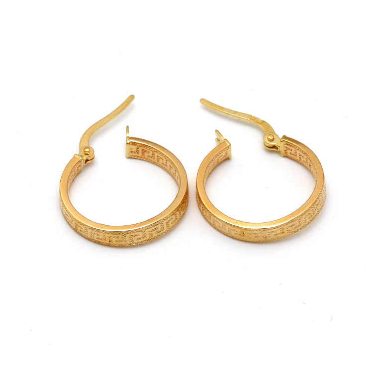 Greek Key Hoop earrings