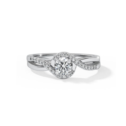 Solitaire infinity ring